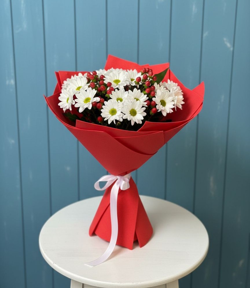 Букет цветов из: Хризантемы в Атяшево