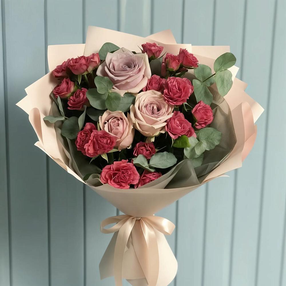 Букет цветов из: Гвоздики и Розы в Атяшево