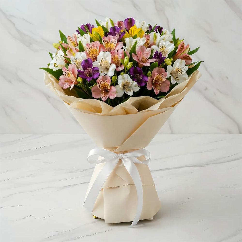 Букет цветов из: Альстромерии в Атяшево