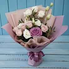 Букет цветов из:  Розы и Лизиантусы в Атяшево