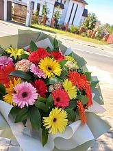 Букет цветов из:  Герберы #REPLACE_PRED# Атяшево