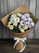 Букет цветов из:  Хризантемы и Розы в Атяшево