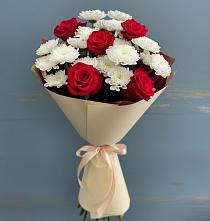 Букет цветов из:  Розы и Хризантемы в Атяшево
