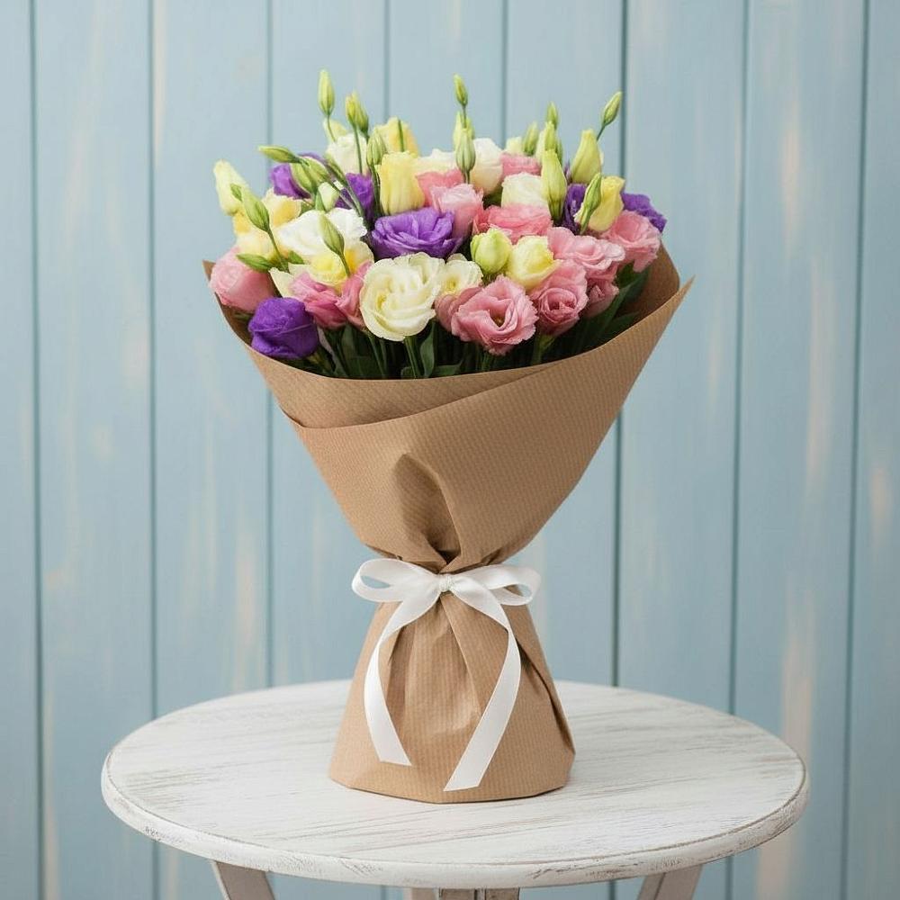 Букет цветов из: Лизиантусы в Атяшево