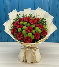 Букет цветов из:  Розы и Хризантемы в Атяшево