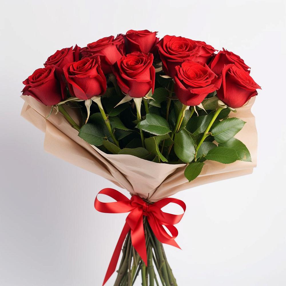 Букет 11 Красных роз Эдлесс Лав в Атяшево