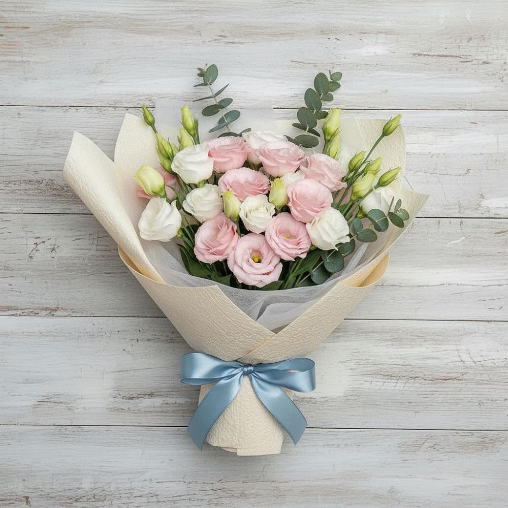 Букет цветов из: Лизиантусы в Атяшево